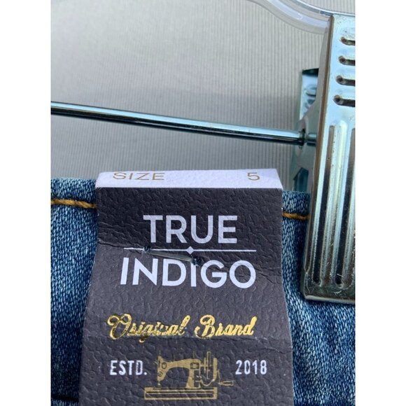 TRUE INDIGO NWT STRETCH KNIT DENIM GIRLS 5 POCKETS ALL SEASON PULL ON DRAWSTRING - Picture 2 of 13